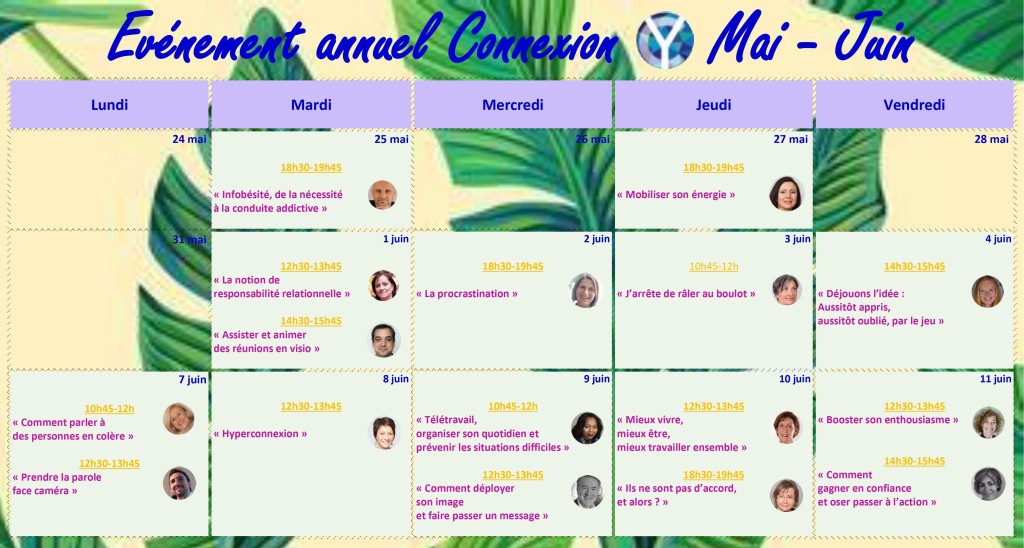 Programme mai-juin 2021 Connexion Y